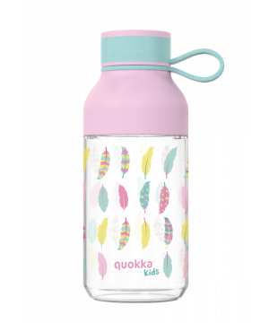 Plastová fľaša Ice Kids s pútkom Feathers 430 ml