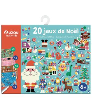 AUZOU – Vianoce – 20 znovupoužiteľných hier so stierateľnou fixkou (6+)