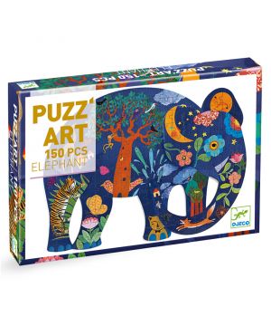 Umelecké puzzle Slon, 150 dielikov