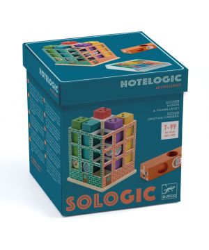 SOLOGIC: Hotelogic (Ubytuj hostí v hoteli), stolová logická hra pre 1 hráča