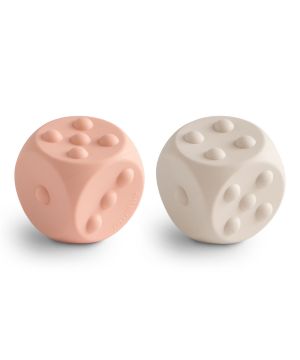 MUSHIE silikónové kocky pop-it - blush-shifting-sand 2ks