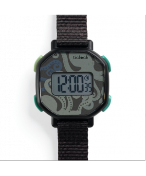 Digitálne hodinky Čierna chobotnica