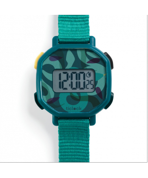 Digitálne hodinky Zelené hady