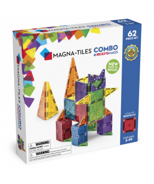 Magnetická stavebnica Combo 62 dielov