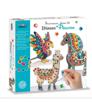 Créa Lign 3D zvieratká Diamantová mozaika Zvieratká v Peru 5+