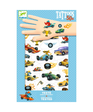 Djeco Tetovanie Pretekárske autá