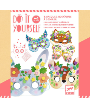 Djeco DIY Vyrob si sám Zvieracie škrabošky